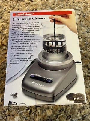 NWT Brookstone Ultrasonic CLEANER 198515 Jewelry eyewear MULTI PURPOSE NOS - Image 1 of 4