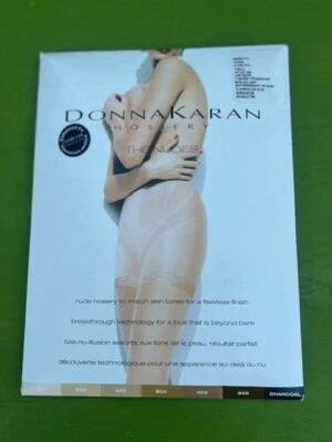 Medias DONNA KARAN The Nudes Essential Toner Carbón ALTO D66 Pantimedias Nuevas Foto 1 de 2