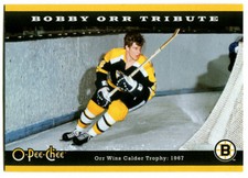 2007-08 OPC Bobby Orr Tribute Jumbo Insert #ORR3 Boston Bruins Calder Rookie