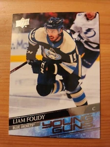2020-21 Upper Deck UD Young Guns YG Liam Foudy Rookie Card RC #224 Blue Jackets - Picture 1 of 2