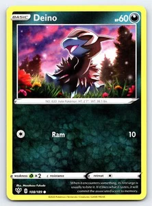Deino 108/189 Common Darkness Ablaze Pokemon Card - NM Near Mint - Imagen 1 de 5