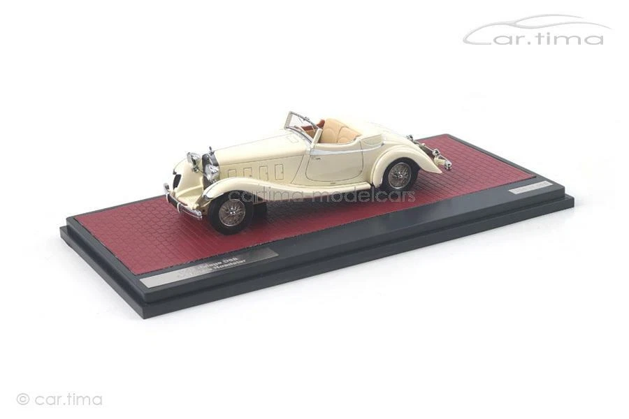 Delage D8S De Villars Roadster 1933 Bianco Matrix Scale Models 1:43 - Immagine 1 di 3