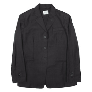 ARMANI Collezioni Blazer Jacket Black Wool Check Womens L