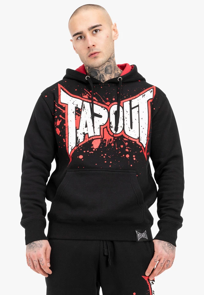 Tapout Herren Kapuzensweatshirt normale Passform SPLASHING HOODIE NEU & OVP 3058 - Bild 1 von 1
