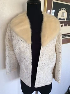 Vintage Fur Collar Jacket Size XS - Picture 1 of 7