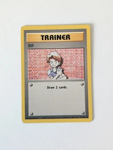 Pokemon Card WOTC Bill 91/102 Base Non-holo Common Unlimited 1999 - LP - Picture 1 of 7