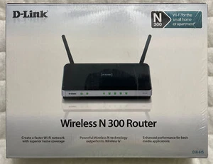 D-Link DIR-615 Wireless N 300 Router 4 LAN Ports File Sharing Brand New Sealed - Picture 1 of 24