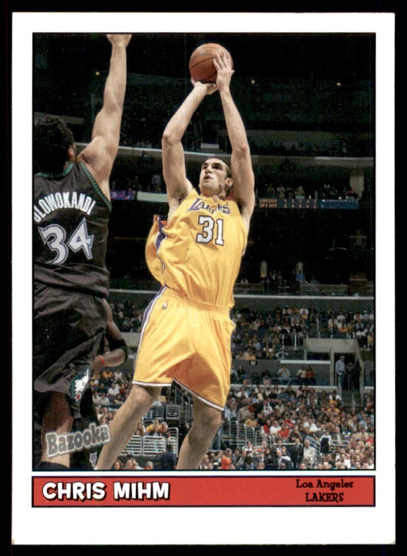 2005-06 Bazooka Chris Mihm Los Angeles Lakers #26
