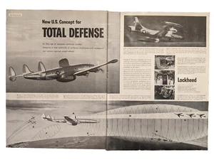 1955 Lockheed Aircraft Corporation print ad.  Total Defense In Nuclear Age - Bild 1 von 1