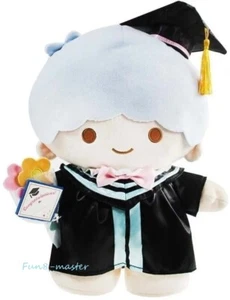 Figura de peluche de 14" Sanrio Little Twin Stars KiKi graduación muñeca de peluche regalo gradual - Imagen 1 de 2