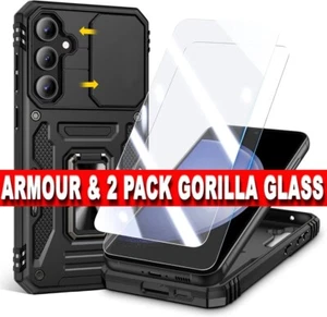 For Samsung Galaxy S24 FE Ultra A05S A15 Case Shockproof Ring Magnet Phone Cover - Picture 1 of 12