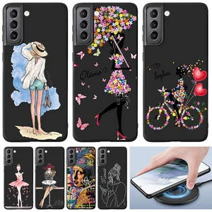 Girls Custom Case For Samsung Galaxy S25 Ultra S23 S24 Soft Silicone Phone Cover - Picture 1 of 44