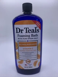 Dr. Teals Foaming Bath With Epsom Salts Glow & Radiance Vitamin C 34 Oz - Picture 1 of 2