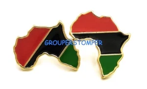 Africa Continent Post Style Pierced Stud Earrings  - Picture 1 of 4