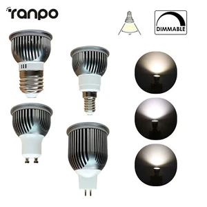 9w -18w dimmable led spotlight bulb gu10 7w 110v 220v 24v on the batteryb22 e14 - Picture 1 of 15