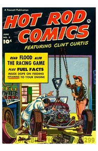 New Hot Rod Poster 11x17 Cover Art Hot Rod Racing Cars Comic Clint Curtis - Picture 1 of 1