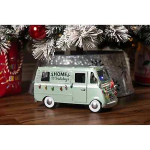 Pre-Lit Vintage Holiday Van, Christmas Decoration - Picture 1 of 6