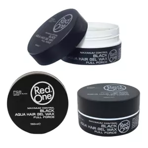 3x RedOne Black Aqua Hair Gel Wax – 150 ml | Starker Halt & Natürlicher Glanz - Bild 1 von 6