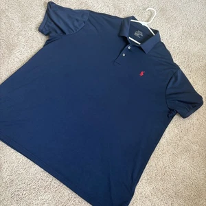 Polo Ralph Lauren Performance Polo 2XL Navy Kurzarmhemd - Bild 1 von 8
