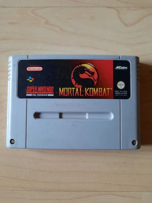 Mortal Kombat SNES (Super Nintendo, 1995) Modul - Bild 1 von 2