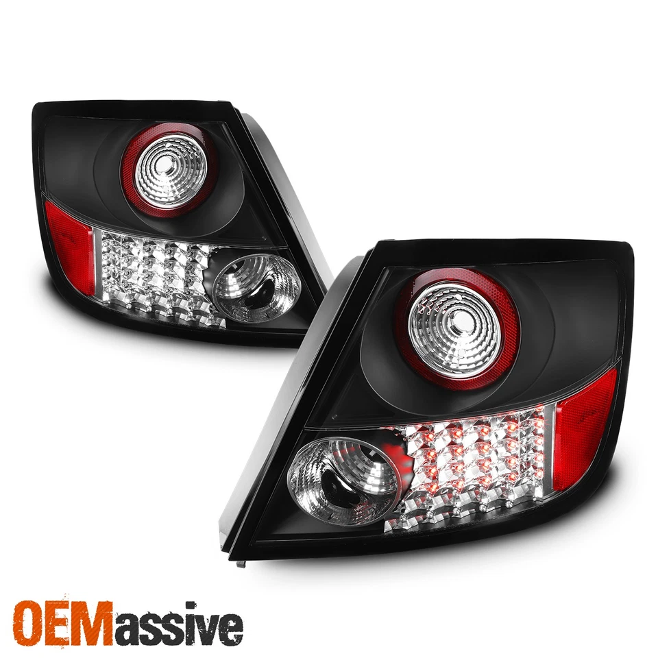 Fits 05-10 Scion Tc Sport Coupe JDM Black LED Tail Brake Lights Pair Left+Right - Image 1 of 1