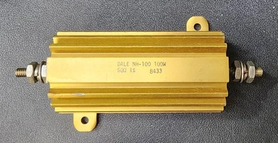 Resistencia de potencia Vishay Dale NH-100 100W 50 ohmios 1 % aluminio Foto 1 de 4