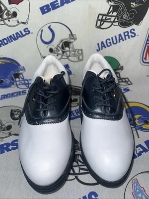 Zapatos de golf Nike Airliner vintage para mujer talla 7,5 cuero blanco y azul marino años 90 Foto 1 de 4