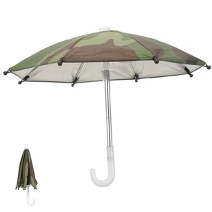 1 Set Decorative Phone Protector Small Phone Sunshade Riding Small Umbrella - Foto 1 di 12