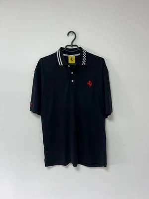 Camiseta polo vintage 1996 Ferrari Racing F1 gráfica rara negra para hombre talla L-XL Foto 1 de 4