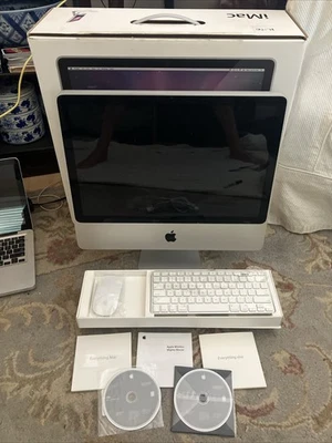 Apple iMac 20” 2009 Widescreen Computer All Original  - Image 1 of 4