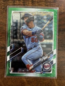 2021 Topps Green Foil Brent Rooker RC /499 Athletics - Picture 1 of 2