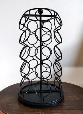 Soporte de carrusel Keurig K-Cup Pod giratorio de metal de 13" — 7" de diámetro, muy buen estado Foto 1 de 4