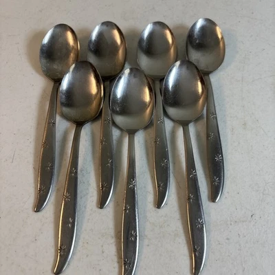 Dorzel Hull FIRST STAR чайные ложки из нержавеющей стали 6 дюймов набор из 7 MCM Atomic Burst - Изображение 1 из 4