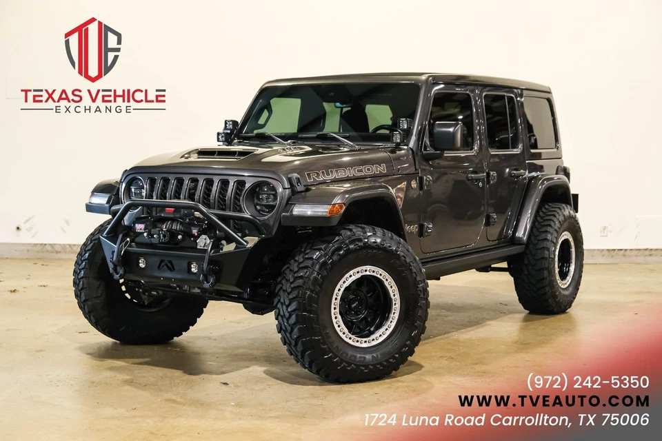 2021 Jeep Wrangler Unlimited Rubicon 392 BUMPERS,LED, SKY ROOF,49K - Image 1 of 4