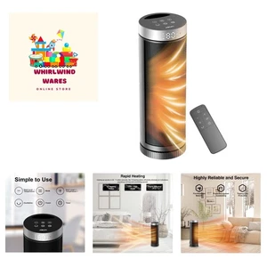 Safe & Stylish Portable Heater with Adjustable Heat Settings & Protection - Picture 1 of 9