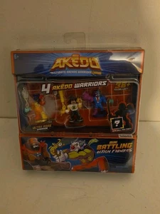 AKEDO ULTIMATE ARCADE WARRIORS | WARRIOR COLLECTOR 4-PACK SET 4 Brand New Rare - Picture 1 of 3