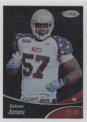 2013 SAGE Black /50 Datone Jones #SP24 Rookie RC - Image 1 of 2