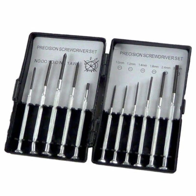 11PCS Micro Precision Screwdriver Set Mini Jewellers Glasses Dswy Repair Q4R2 - Image 1 of 4
