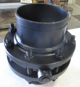 8" 250 psi Grooved End Butterfly Valve / Bare Stem with Mounting Pad for Gear. - Picture 1 of 10