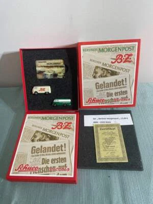 SCHUCO PICCOLO BERLINER MORGENPOST 2 车辆套装 2004-全新带盒!! 1: 90 比例 — 第 1/4 张图片