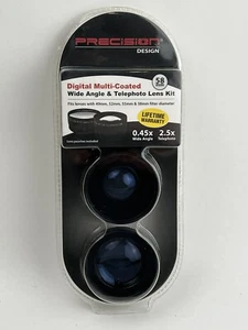 Precision Design Wide Angle .45x & Telephoto 2.5x 58mm lens kit - Picture 1 of 2