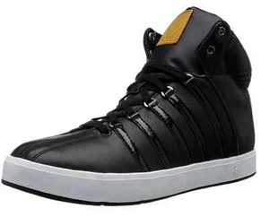 K-SWISS 03251-030 THE CLASSIC II Mn's (M) schwarz/weiß Leder Mid-Top Freizeit - Bild 1 von 7