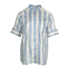 Sandro Paris Women's Shirt Size 1 / S Short Sleeved Striped Lace SFPCM00564 - Picture 1 of 8