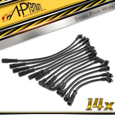 Juego de 14 cables de bujía para Jaguar XJ12 1989-1996 XJS 1989-1995 XJRS 6,0 L 8 mm Foto 1 de 4