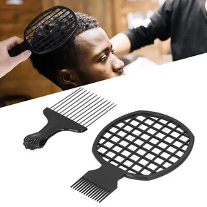 2 Pieces Hair Pick Afro Pick Metal Pick Comb Detangle Wig Braid Twist Hair Style - Picture 1 of 12