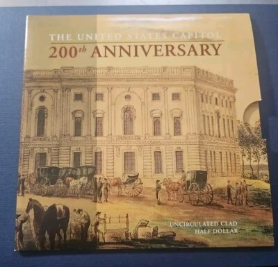 2001 U.S. Capitol Visitor Center 200th Anniversary Half Dollar Sealed (US #00024 - Image 1 of 4