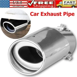Tubo de escape biselado trasero de acero inoxidable para coche accesorios de punta de silenciador cromado - Imagen 1 de 8
