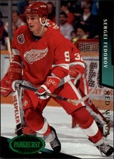 1993-94 Parkhurst Red Wings Hockey Card #58 Sergei Fedorov