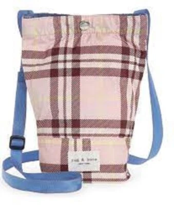Bolso de bolsillo RAG & BONE Addison Pouch a cuadros rosas Foto 1 de 4