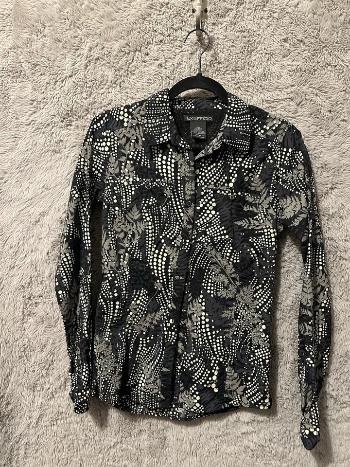 Exoffecio Women’s Long Sleeve Button Down Shirt Size XS SP Outdoor Lightweight - Image 1 of 4